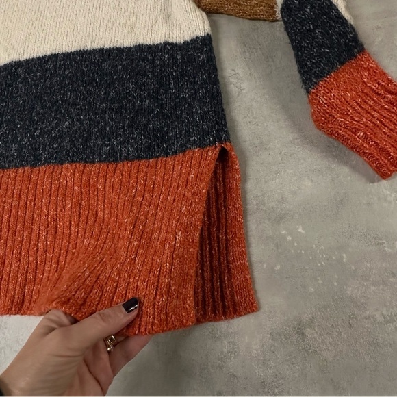 Madewell Sweater Women’s XS Striped Baxter Tunic Alpaca‎ Blend Cozy Soft - Picture 11 of 12
